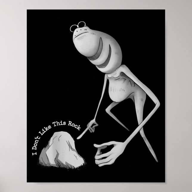 Poster Je n'aime pas cette blague de rocher Marcus le ver (Devant)