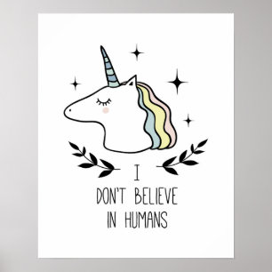 Poster Je ne crois pas aux humains