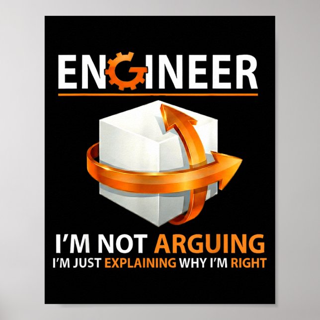 Poster Je ne discute pas, j'explique simplement pourquoi  (Devant)