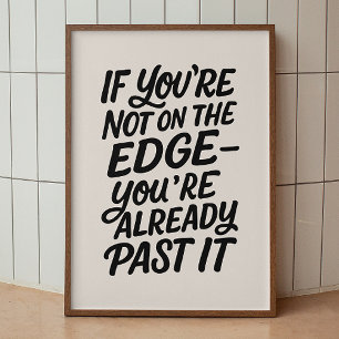 Poster Je ne l'ai pas fait. Citation anti-motivation