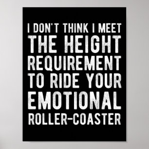 Poster Je ne pense pas que je réponde à l'exigence de hau