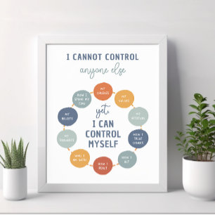 Poster Je Ne Peux Contrôler Personne D'Autre 18X24