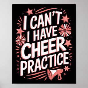 Poster Je ne peux pas encourager la pratique des cheerlea