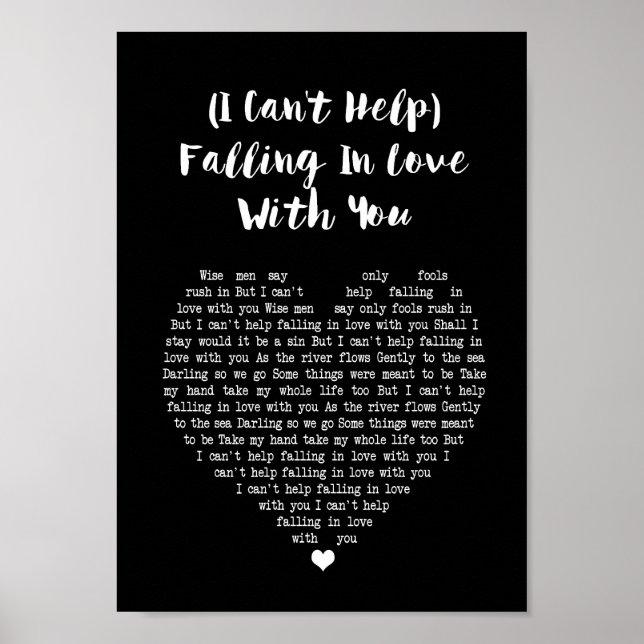 Poster Je ne peux pas m'empêcher de tomber amoureux de to (Devant)