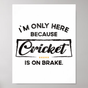 Poster Je ne suis ici que parce que Cricket