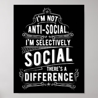 Poster Je ne suis pas anti-social