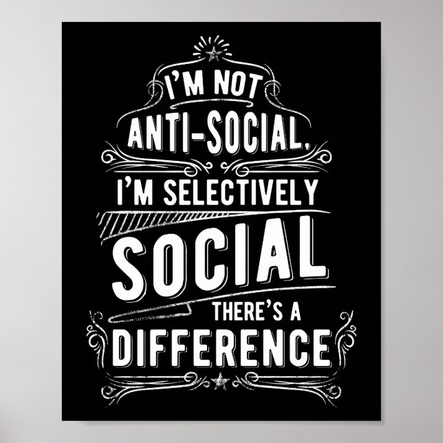 Poster Je ne suis pas anti-social (Devant)