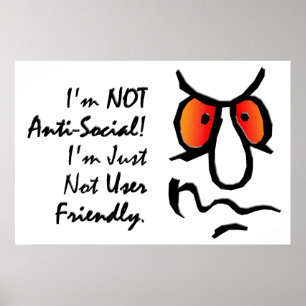Poster Je ne suis pas anti-social (2)