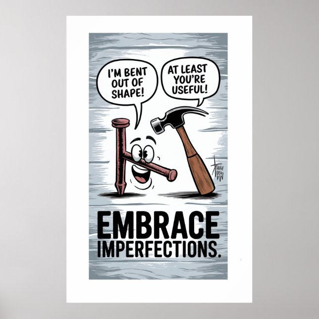 Poster "Je ne suis pas en forme" Outil amusant HumourMoti (Devant)