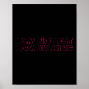 Poster Je Ne Suis Pas Gros Je Vraiment Fitness Bodybuildi