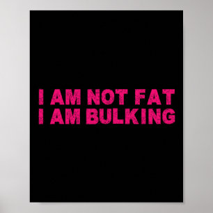Poster Je Ne Suis Pas Gros Je Vraiment Fitness Bodybuildi