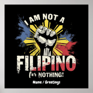 Poster Je Ne Suis Pas Philippin Pour Rien Duterte Support