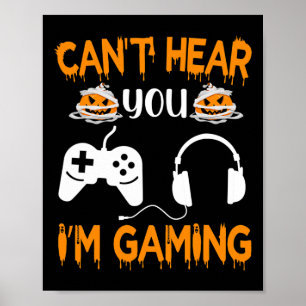 Poster Je ne t'entends pas, je joue Manette de jeu vidéo