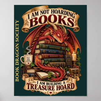 Poster Je ne thésaurise pas des livres, je construis un t