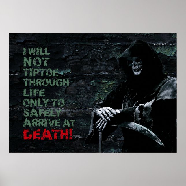 Poster Je Ne Tiptote Pas Par La Motivation De La Vie (Devant)