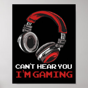 Poster Je ne vous entends pas, je joue - Accessoires pour