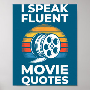 Poster Je parle couramment les citations de films T-shirt