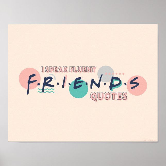 Poster Je parle des devis Fluent FRIENDS™ (Devant)