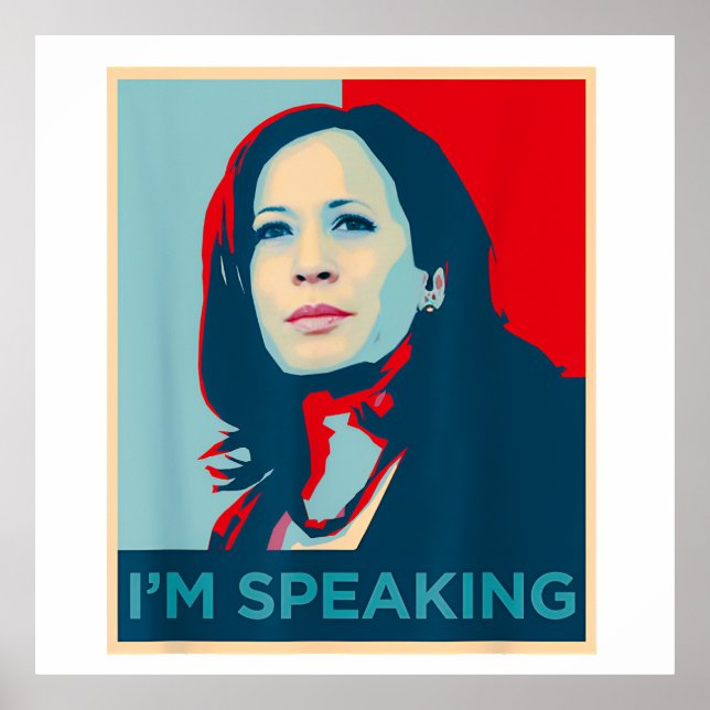 Poster Je parle Kamala Harris (Devant)