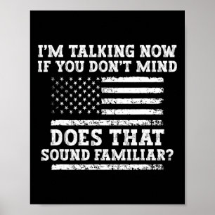 Poster Je parle maintenant Chemise Trump Kamala Débat Fun