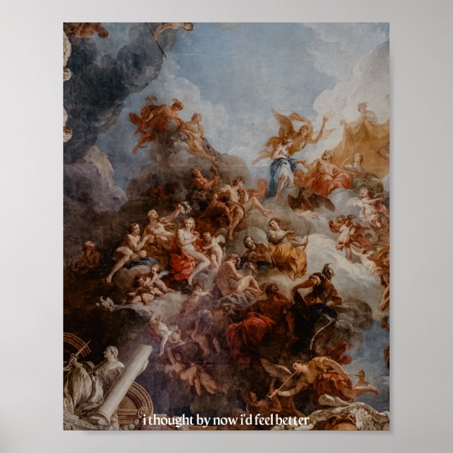 Poster je pensais que je me sentais mieux renaissance (Devant)
