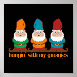 Poster Je Pense À Mes Gnomes