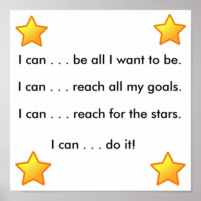 Poster Je peux... (Devant)