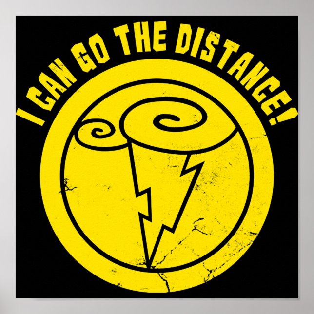 Poster Je Peux Aller À La Distance TShirt (Devant)
