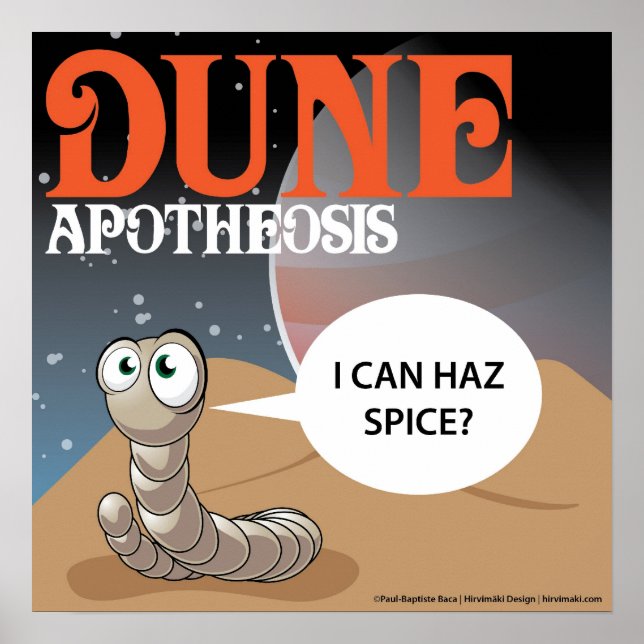 Poster Je Peux Épices Haz ? Dune Worm (Devant)