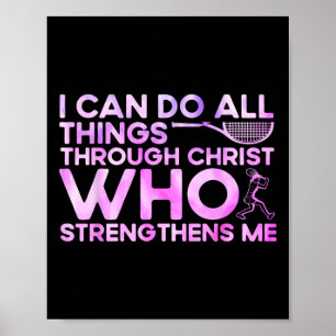 Poster Je Peux Faire Tout Par Le Christ Qui Renforce