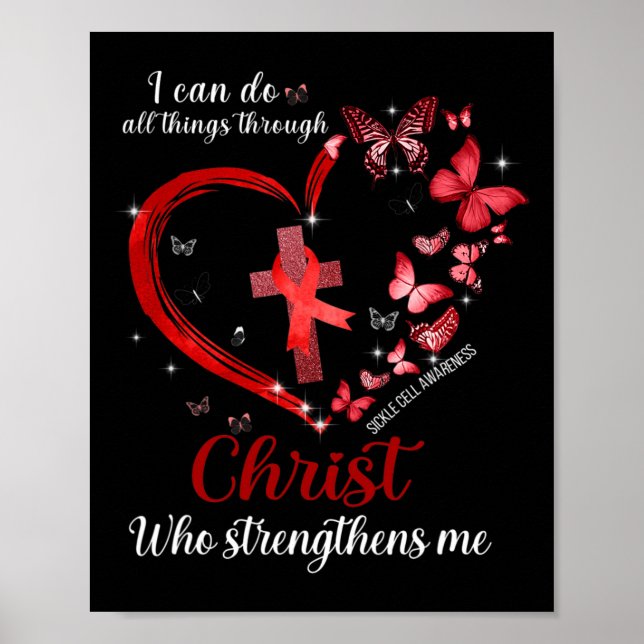 Poster Je Peux Faire Tout Par Le Christ Sickle Cell Awa (Devant)