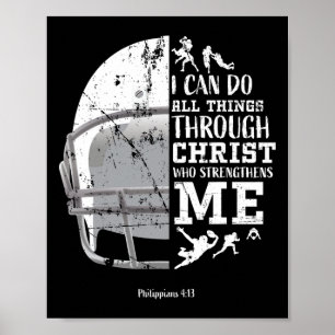 Poster Je peux faire toutes choses par le Christ Football