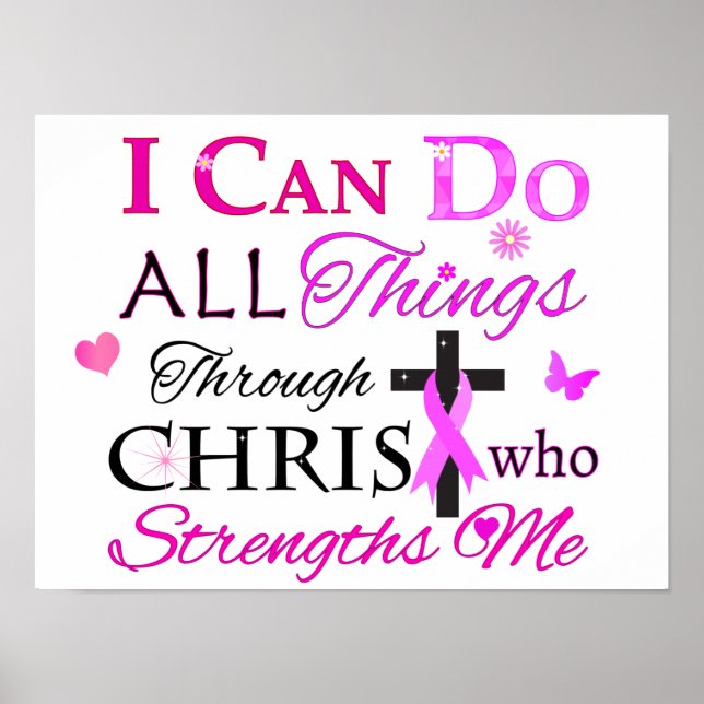 POSTER JE PEUX FAIRE TOUTES LES CHOSES PAR LE CHRIST (Devant)