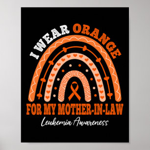Poster Je Porte De L'Orange Pour La Sensibilisation À La 