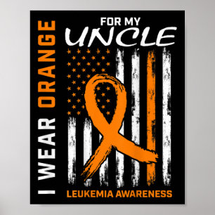 Poster Je Porte De L'Orange Pour Mon Oncle Leucémie Amer