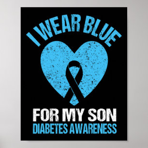 Poster Je Porte Du Bleu Pour Mon Fils Mois De Sensibilisa