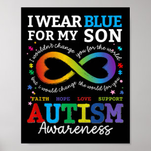 Poster Je Porte Du Blues Pour Mon Fils Sensibilisation su