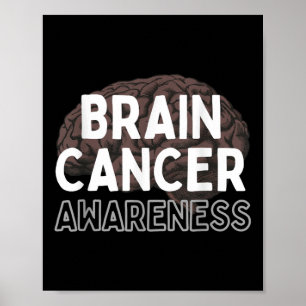 Poster Je Porte Du Gris Pour Sensibilisation À La Tumeur