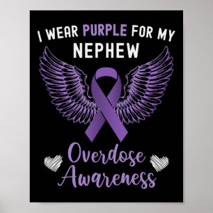 Poster Je Porte Du Purple Pour Ma Sensibilisation À La Su