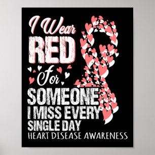 Poster Je Porte Du Rouge Pour Quelqu'un Que Je Pleure Cha