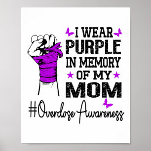 Poster Je porte du violet en mémoire de ma mère Sensibili