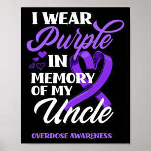 Poster Je porte du violet en mémoire de mon oncle sensibi