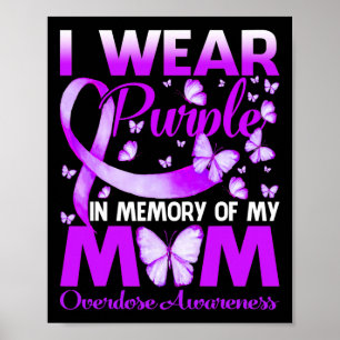 Poster Je Porte Du Violet En Mémoire Pour Mon Mère Surdos
