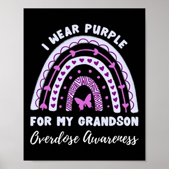 Poster Je Porte Du Violet Pour La Sensibilisation À La Su (Devant)