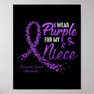 Poster Je Porte Du Violet Pour Les Lauréats Du Cancer Pan