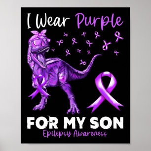 Poster Je Porte Du Violet Pour Mon Fils Sensibilisation À