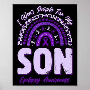 Poster Je Porte Du Violet Pour Mon Fils Sensibilisation À