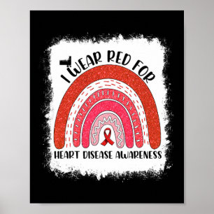 Poster Je Porte Le Rouge Pour Le Mois De Sensibilisation