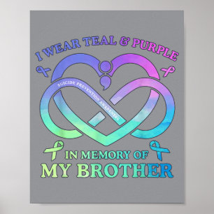 Poster Je Porte Le Turquoise Violet Mémoire De La Prévent