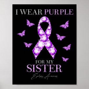 Poster Je Porte Le Violet Pour Ma Soeur Conscience De L'É
